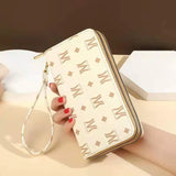 Women's Phone Clutch Bag Star Print Double Zipper Hand Strap Wallet