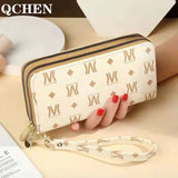 Women's Phone Clutch Bag Star Print Double Zipper Hand Strap Wallet