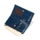 Women's Leather Long Clutch Wallet RFID Anti-Theft