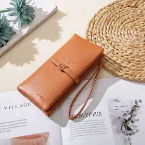 Women's High-Capacity Multifunctional Wallet Buckle Long Portable Belt Wallet