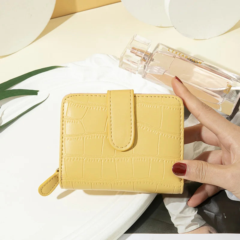 Stone Pattern Short Women's Wallet Multifunctional Student Wallet