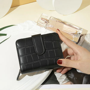 Stone Pattern Short Women's Wallet Multifunctional Student Wallet