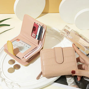 Stone Pattern Short Women's Wallet Multifunctional Student Wallet
