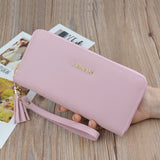 Large Capacity Women's Zipper Tassel Wallet