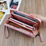 Large Capacity Women's Zipper Tassel Wallet