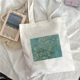 Van Gogh Art Oil Painting Shoulder Bag Harajuku Canvas Tote