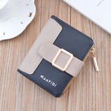 Women Short Wallet Clutch Bag PU Leather Cardholder Purse