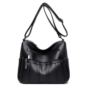 Leather Crossbody Bag for Women Shoulder Handbag Messenger Bag