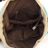 Canvas Shoulder Bag Zipper Crossbody Large Female Casual Tote Handbags