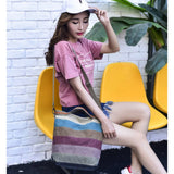 Canvas Shoulder Bag Zipper Crossbody Large Female Casual Tote Handbags