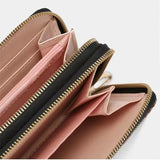 Women Wallet CC Ladies Phone Clutch Double Zip Hand Strap