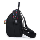 Women's Oxford Backpack Casual Waterproof Travel Black Bag Girls School Mini