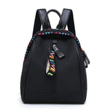 Women's Oxford Backpack Casual Waterproof Travel Black Bag Girls School Mini