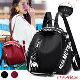 Womens Backpack Girls Drawstring School Bag Shoulder Bag Waterproof