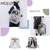 Clear PVC Women's Backpack School Bag for Traveling