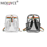 Clear PVC Women's Backpack School Bag for Traveling