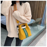 Women's Leather Crossbody Bag Bucket Shoulder Handbag