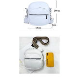 Solid Shoulder Bag Large Capacity Double Zipper Handbag