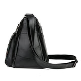 Wild Multi-layer Messenger Bag Leather Strap Crossbody Bag