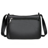 Wild Multi-layer Messenger Bag Leather Strap Crossbody Bag