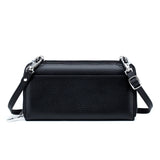 Womens Cow Leather Cell Phone Crossbody Bag with Touch Screen Wallet