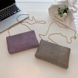 Glitter Crossbody Bag Chain Strap Shoulder Underarm Messenger Bag