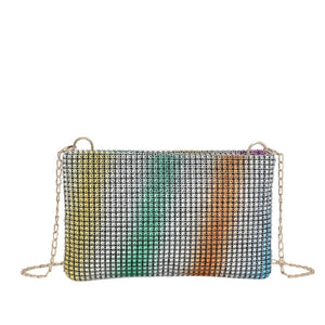Glitter Crossbody Bag Chain Strap Shoulder Underarm Messenger Bag