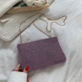 Glitter Crossbody Bag Chain Strap Shoulder Underarm Messenger Bag
