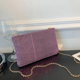 Glitter Crossbody Bag Chain Strap Shoulder Underarm Messenger Bag