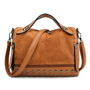Large Tote Bag Shoulder Handbag Studded Crossbody Shopper Bag