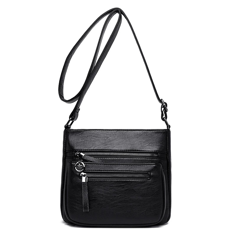 Women's Leather Satchel Shoulder Bag Crossbody Messenger Purse
