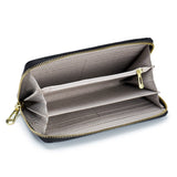 Womens Long Organizer Wallet with Interior Zipper Compartment