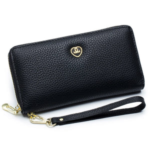 Womens Long Organizer Wallet with Interior Zipper Compartment