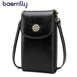 Women's Mini Phone Shoulder Bag Crossbody with Wide Strap