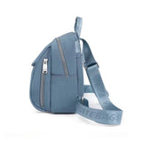 Mini Quilted Backpack Waterproof Nylon College Girls School Daypack