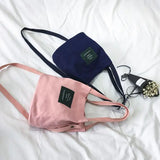 Canvas Bucket Bag Crossbody Shoulder Handbag