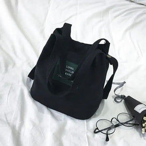 Womens' Canvas Bucket Bag Shoulder Crossbody Handbag