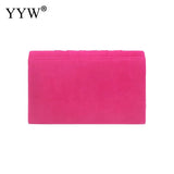 Rose Red Envelope Clutch Evening Bag