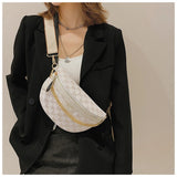 Vintage Letter Handbags Women Shell Shape Shoulder Bag