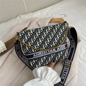 Vintage Letter Women Crossbody Bags Woman Handbags Versatile Handbag