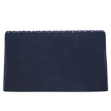 Silk Diamond Clutch Evening Shoulder Bag Navy Blue