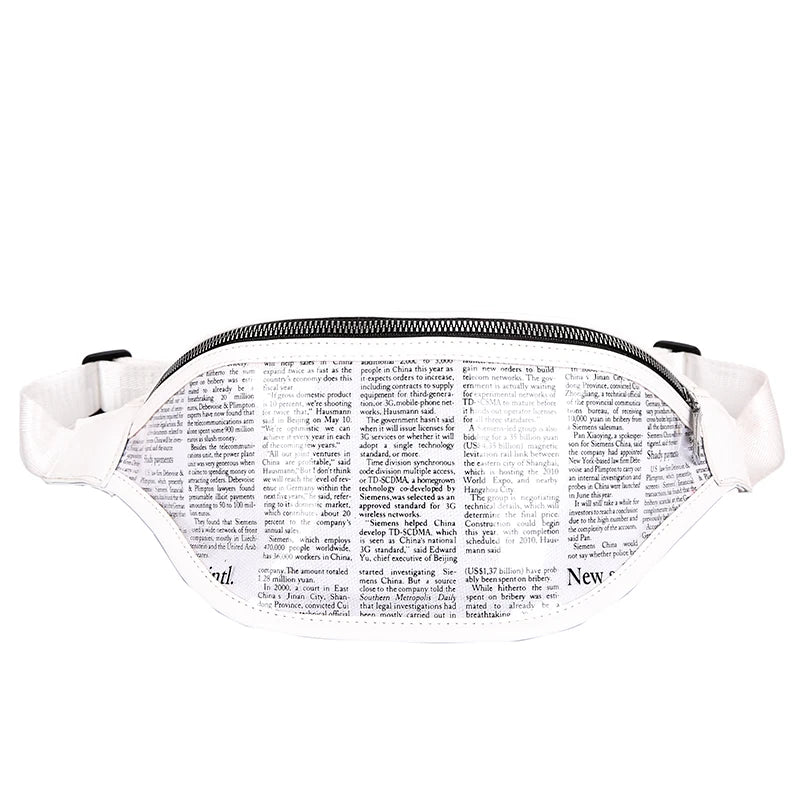 Women's Small Waist Bag PVC Bum Bag Lady Purse Phone Pouch Travel Waist Bag