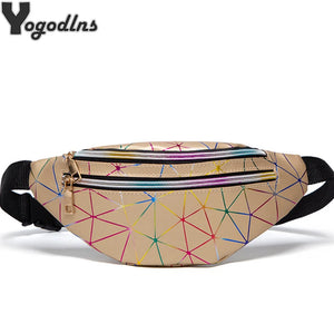 Women's Waist Bag Fanny Pack PU Leather Zipper Pouch