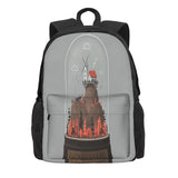 Wonderland 1 Backpacks Men's Women's Bags Zip Pockets