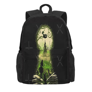 Wonderland Key Backpacks Unisex Bags Men Women School