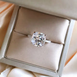 925 Silver Morganite & Diamond Gemstone Ring