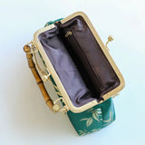 Vintage Wood Hand Bag Chain Women Shoulder Crossbody Bag