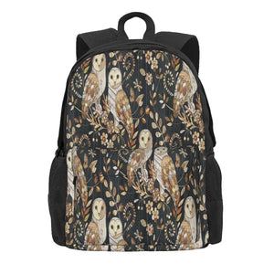 Wooden Wonderland Barn Owl Collage Backpacks