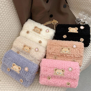 Wool Crossbody Bag Hand Woven Handbag Shoulder Snack Bag