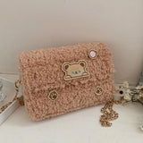 Wool Crossbody Bag Hand Woven Handbag Shoulder Snack Bag